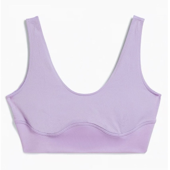 adidas x Ivy Park Knit Women's Bra Lilac Small - Picture 7 of 9